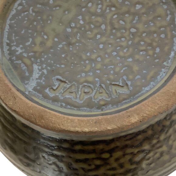 Vintage Stoneware Ceramic Coffee Mug Cup Brown Lotus Pod Design Pottery Japan - Picture 7 of 7